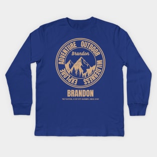 Brandon Hike, Ireland Mountain Hiking Kids Long Sleeve T-Shirt